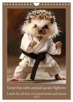 Great fun with animal karate fighters (Wall Calendar 2025 DIN A4 portrait), CALVENDO 12 Month Wall Calendar