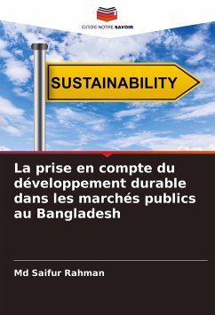 La prise en compte du développement durable dans les marchés publics au Bangladesh - Rahman, Md Saifur