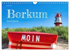 Borkum Ansichten (Wandkalender 2025 DIN A4 quer), CALVENDO Monatskalender