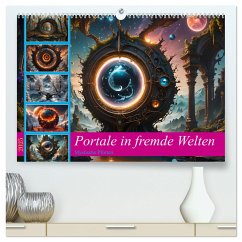 Portale in fremde Welten - Mystische Pforten (hochwertiger Premium Wandkalender 2025 DIN A2 quer), Kunstdruck in Hochglanz