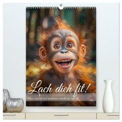 Lach Dich fit ! (hochwertiger Premium Wandkalender 2025 DIN A2 hoch), Kunstdruck in Hochglanz