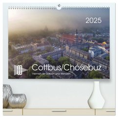 Cottbus/Chó¿ebuz (hochwertiger Premium Wandkalender 2025 DIN A2 quer), Kunstdruck in Hochglanz