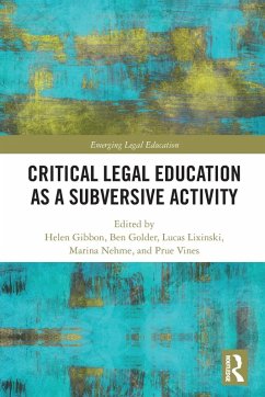 Cover Critical Legal Education as a Subversive Activity