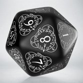 D20 Level Counter Black & white Die (1)