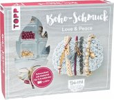 Boho-Schmuckset Love & Peace (Dunkelrot/Grau) 