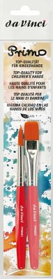 da Vinci Pinselset PRIMO Mal-Lernpinsel rot, rund und flach, 2er Set
