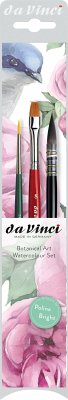 Cover da Vinci Pinselset Botanical Art Watercolour, 3er Set