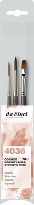 da Vinci Pinselset COLINEO Aquarell, 3er Set