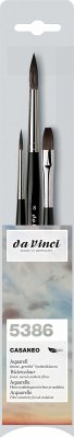 Cover da Vinci Pinselset CASANEO für Aquarell, 3er Set