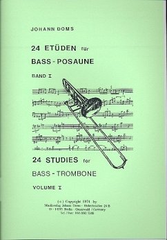 Cover Etüden für Baßposaune Band 1 für Posaune