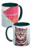 mug - Katze -Motivation -inner green