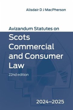 Cover Avizandum Statutes on Scots Commercial and Consumer Law