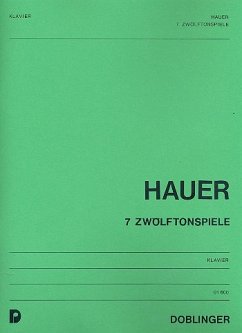 Cover 7 Zwölftonspiele für Klavier