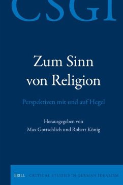 Cover Zum Sinn Von Religion. Perspektiven Mit Und Auf Hegel