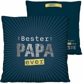 Plüschkissen Motiv "Bester Papa ever"