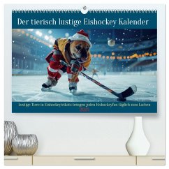 Der tierisch lustige Eishockey Kalender (hochwertiger Premium Wandkalender 2025 DIN A2 quer), Kunstdruck in Hochglanz - Calvendo;Rübsamen, Peter