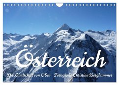Österreich - Die Landschaft von Oben (Wandkalender 2025 DIN A4 quer), CALVENDO Monatskalender