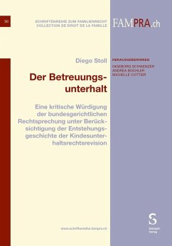 Der Betreuungsunterhalt - Stoll, Diego