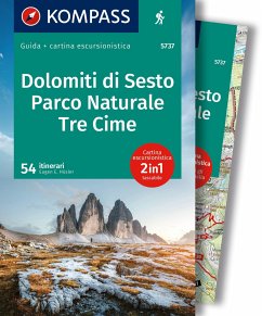 KOMPASS guida escursionistica Dolomiti di Sesto, Parco Naturale Tre Cime, 50 itinerari - Hüsler, Eugen