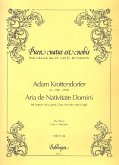 Aria de nativitate domini für Sopran, gem Chor, Streicher und Orgel Partitur