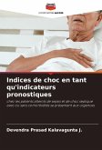 Indices de choc en tant qu'indicateurs pronostiques