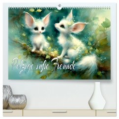 Pelzige süße Freunde (hochwertiger Premium Wandkalender 2025 DIN A2 quer), Kunstdruck in Hochglanz