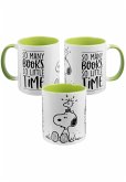 mug - so many books-inner lightgreen