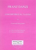 Concert Piece no.3 in b flat for Clarinet and String Quartet for clarinet and piano