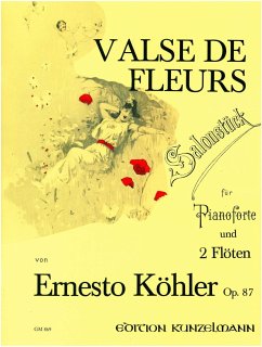 Cover Valse des fleurs op.87 Salonstück für 2 Flöten und Klavier