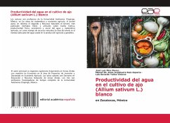 Productividad del agua en el cultivo de ajo (Allium sativum L.) blanco - Ríos Flores, José Luis; Azpilcueta Ruiz-Esparza, Manuel de Jesús; Yañez Chávez, Luis Gerardo