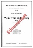 Strauß, Johann (Sohn) Wein Weib Und Gesang Akkordeonorchester Stimmenset