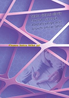 Cover Talaba qizlarni oilaviy hayotga psixologik adaptatsiyasiga ta'sir qiluvchi omillar tahlili