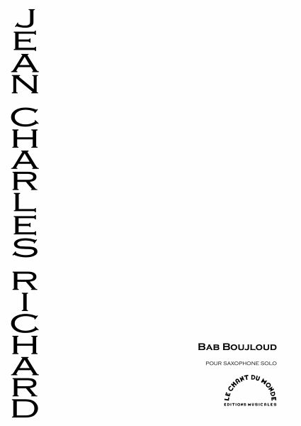 Jean-Charles Richard, Bab Boujloud Saxophone Partitur