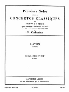 Cover Concert ut majeur pour violon et orchestre (solo no.1) pour violon et piano