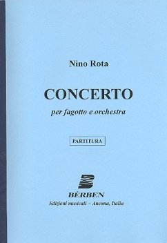 Cover Concerto per fagotto e orchestra partitura