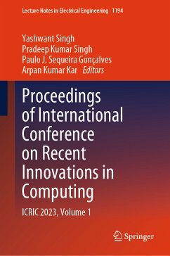 Proceedings of International Conference on Recent Innovations in Computing (eBook, PDF)