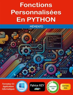 Fonctions personnalisées en Python - rey, patrice