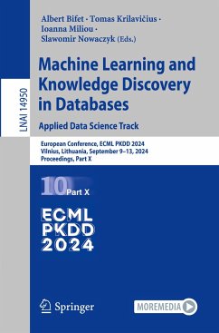 Machine Learning and Knowledge Discovery in Databases. Applied Data Science Track - Machine Learning and Knowledge Discovery in Databases. Applied Data Science Track