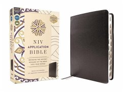 Cover NIV Application Bible, European Bonded Leather, Black, Red Letter, Thumb Indexed, Comfort Print