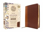 NIV Application Bible, Large Print, Leathersoft, Brown, Red Letter, Comfort Print