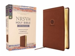 Nrsvue, Holy Bible with Apocrypha, Compact, Leathersoft, Brown, Comfort Print - Zondervan