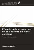 Eficacia de la acupuntura en el síndrome del canal carpiano