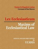 Maxims of Ecclesiastical Law