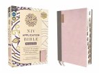 NIV Application Bible, Personal Size, Leathersoft, Pink/Gray, Red Letter, Thumb Indexed, Comfort Print