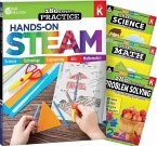 180 Days(tm) Steam, Science, Math, & Problem Solving Grade K: 4-Book Set