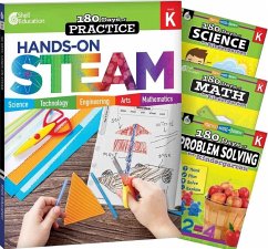 Cover 180 Days(tm) Steam, Science, Math, & Problem Solving Grade K: 4-Book Set