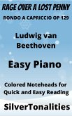 Rage Over a Lost Penny Piano Sheet Music with Colored Notation (fixed-layout eBook, ePUB)