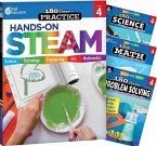 180 Days(tm) Steam, Science, Math, & Problem Solving Grade 4: 4-Book Set