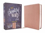 Niv, Beautiful Word Bible, Updated Edition, Peel/Stick Bible Tabs, Leathersoft, Pink, Red Letter, Comfort Print