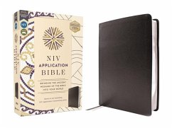 Cover NIV Application Bible, European Bonded Leather, Black, Red Letter, Comfort Print